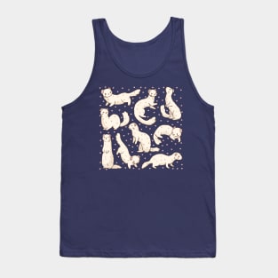 Cute white Ferret illustration Tank Top